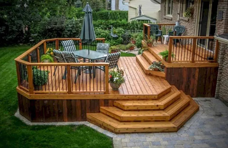 Full backyard deck